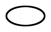 選択領域の拡大・縮小と差分を使って描いた楕円